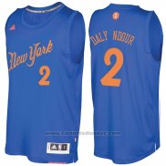 Maglia Natale 2016 New York Knicks Maurice Daly Ndour #2 Blu