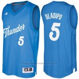 Maglia Natale 2016 Oklahoma City Thunder Victor Oladipo #5 Blu