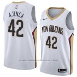 Maglia New Orleans Pelicans Alexis Ajinca #42 Association 2018 Bianco