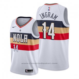 Maglia New Orleans Pelicans Brandon Ingram #14 Earned Bianco