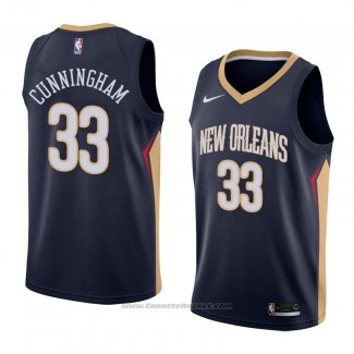 Maglia New Orleans Pelicans Dante Cunningham #33 Icon 2018 Blu