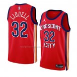 Maglia New Orleans Pelicans Ej Liddell #32 Statement 2023-24 Rosso