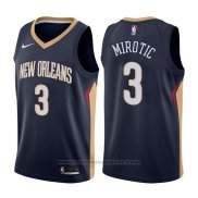 Maglia New Orleans Pelicans Nikola Mirotic #3 Icon 2017-18 Blu