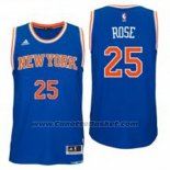 Maglia New York Knicks Derrick Rose #25 Blu