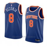 Maglia New York Knicks Mario Hezonja #8 Icon 2018 Blu