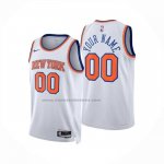 Maglia New York Knicks Personalizzate Association 2024-25 Bianco