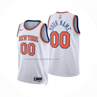 Maglia New York Knicks Personalizzate Association 2024-25 Bianco