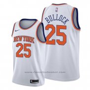 Maglia New York Knicks Reggie Bullock #25 Association Bianco2