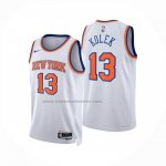 Maglia New York Knicks Tyler Kolek No 13 Association 2025-26 Bianco