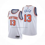 Maglia New York Knicks Tyler Kolek No 13 Association 2025-26 Bianco