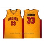 Maglia Oak Hill Kevin Durant #33 Giallo