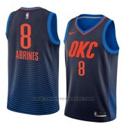 Maglia Oklahoma City Thunder Alex Abrines #8 Statement 2018 Blu