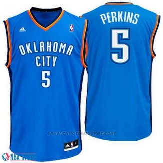 Maglia Oklahoma City Thunder Kendrick Perkins #5 Blu