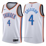 Maglia Oklahoma City Thunder Nick Collison #4 Swingman Association 2017-18 Bianco