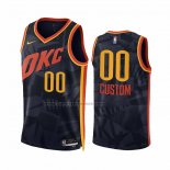 Maglia Oklahoma City Thunder Personalizzate Citta 2023-24 Nero