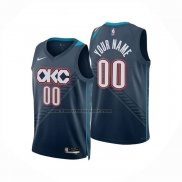 Maglia Oklahoma City Thunder Personalizzate Citta 2025-26 Blu