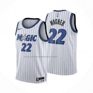 Maglia Orlando Magic Franz Wagner No 22 Association 2025-26 Bianco