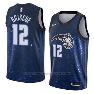 Maglia Orlando Magic Isaiah Briscoe #12 Citta 2018 Blu