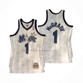 Maglia Orlando Magic Tracy McGrady NO 1 Mitchell & Ness 2000-01 Bianco