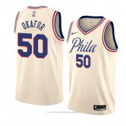 Maglia Philadelphia 76ers Emeka Okafor #50 Citta 2018 Crema