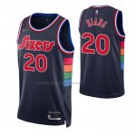 Maglia Philadelphia 76ers Georges Niang NO 20 Citta 2021-22 Blu