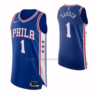 Maglia Philadelphia 76ers James Harden #1 Icon 2021-2022 Authentic Blu