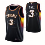 Maglia Phoenix Suns Chris Paul NO 3 75th Anniversary 2022 Nero