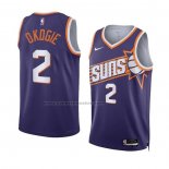 Maglia Phoenix Suns Josh Okogie #2 Icon 2023-24 Viola