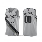 Maglia Portland Trail Blazers Carmelo Anthony #00 Earned 2020-21 Grigio