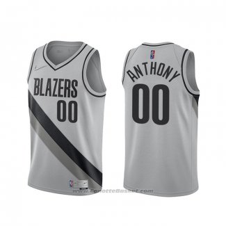 Maglia Portland Trail Blazers Carmelo Anthony #00 Earned 2020-21 Grigio