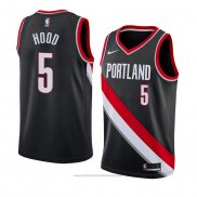 Maglia Portland Trail Blazers Rodney Hood #5 Icon 2018 Nero