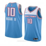 Maglia Sacramento Kings Frank Mason #10 Citta 2018-19 BluIii