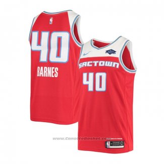 Maglia Sacramento Kings Harrison Barnes #40 Citta 2019-20 Rosso