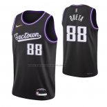 Maglia Sacramento Kings Neemias Queta NO 88 Citta 2021-22 Nero