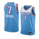Maglia Sacramento Kings Skal Labissiere #7 Citta 2018-19 Blu