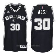 Maglia San Antonio Spurs David West #30 Nero