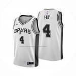 Maglia San Antonio Spurs Deaaron Fox No 4 Statement 2024-25 Grigio