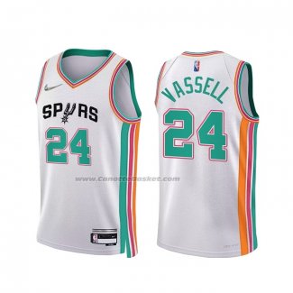 Maglia San Antonio Spurs Devin Vassell NO 24 Citta 2021-22 Bianco