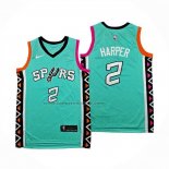 Maglia San Antonio Spurs Dylan Harper No 2 Citta 2022-23 Verde