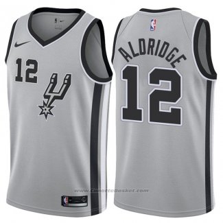 Maglia San Antonio Spurs LaMarcus Aldridge #12 2017-18 Grigio