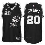 Maglia San Antonio Spurs Manu Ginobili #20 Nero