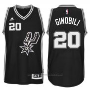 Maglia San Antonio Spurs Manu Ginobili #20 Nero