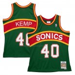 Maglia Seattle SuperSonics Shawn Kemp NO 40 Mitchell & Ness 1994-95 Verde