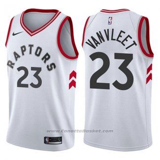 Maglia Toronto Raptors Fred Vanvleet #23 Association 2017-18 Bianco