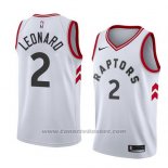 Maglia Toronto Raptors Kawhi Leonard #2 Association 2017-18 Bianco