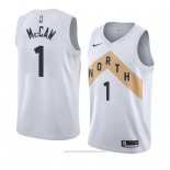 Maglia Toronto Raptors Patrick Mccaw #1 Citta 2018 Bianco