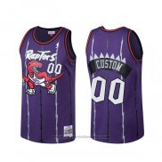 Maglia Toronto Raptors Personalizzate Hardwood Classics Viola