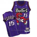 Maglia Toronto Raptors Vince Carter #15 Retro Viola