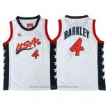 Maglia USA 1996 Charles Barkley #4 Bianco