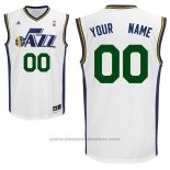 Maglia Utah Jazz Adidas Personalizzate Bianco